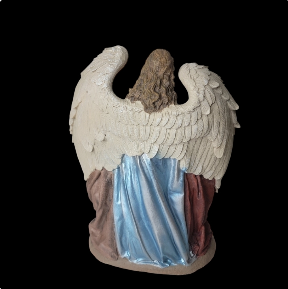 Enfolding Wings Nativity Figurine Angel Joseph Mary Baby Jesus christmas decor * - Picture 6 of 10